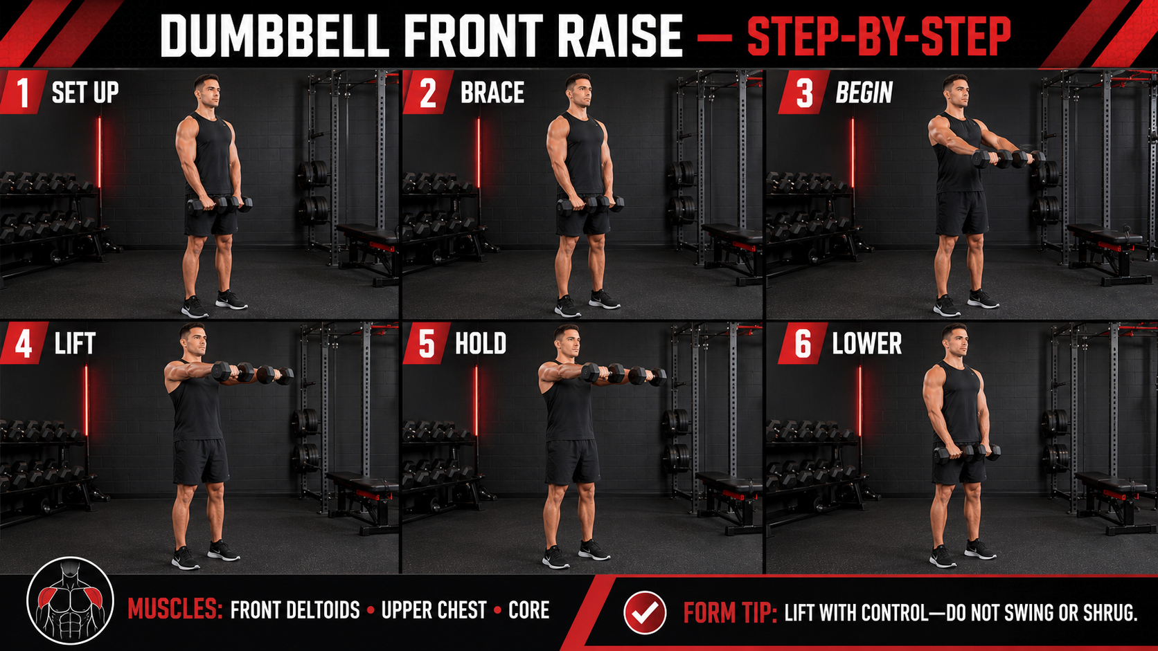 Dumbbell Front Raise: Step-by-Step Exercise Guide