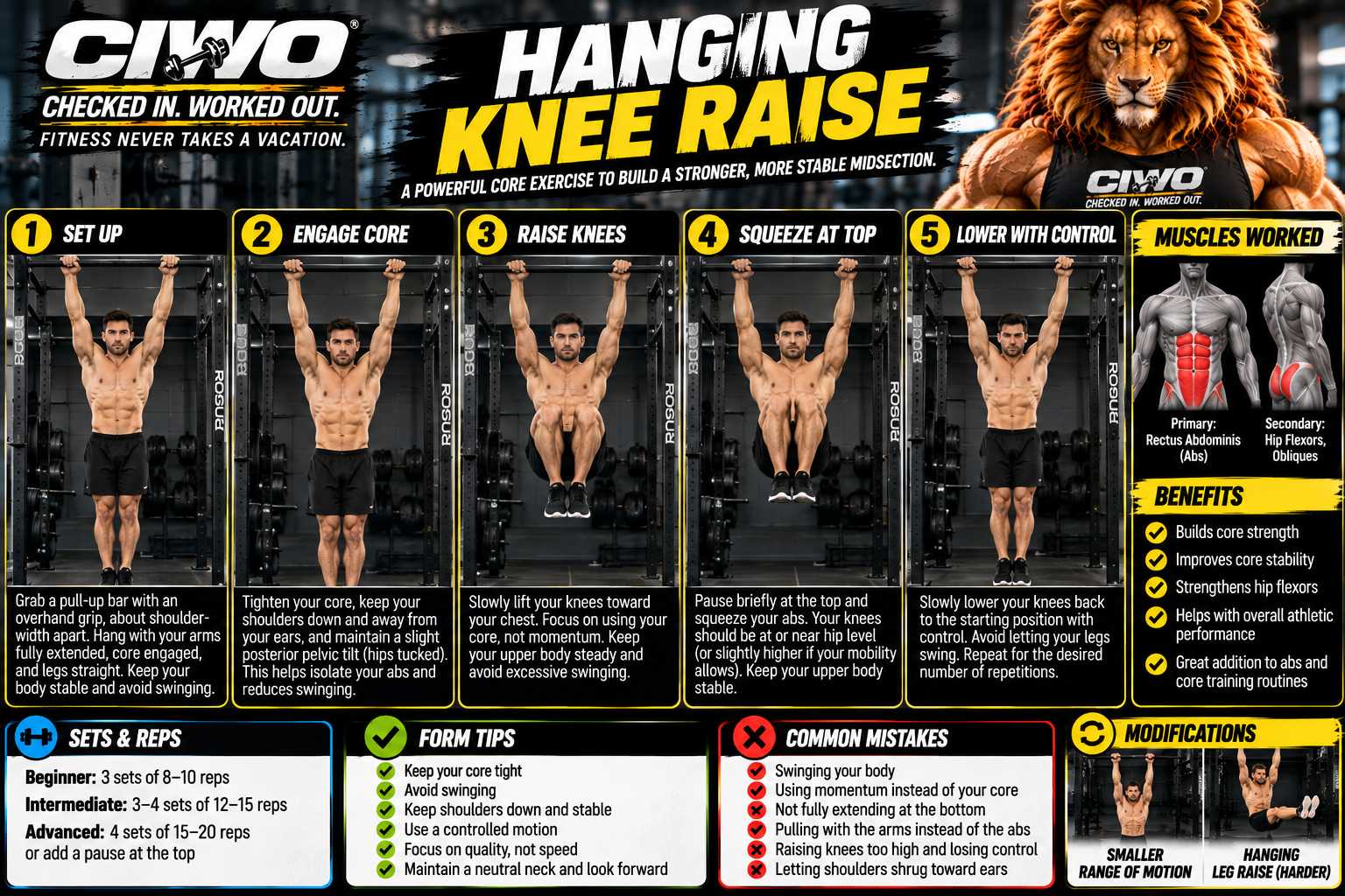 Hanging Knee Raise: Step-by-Step Guide to Proper Form
