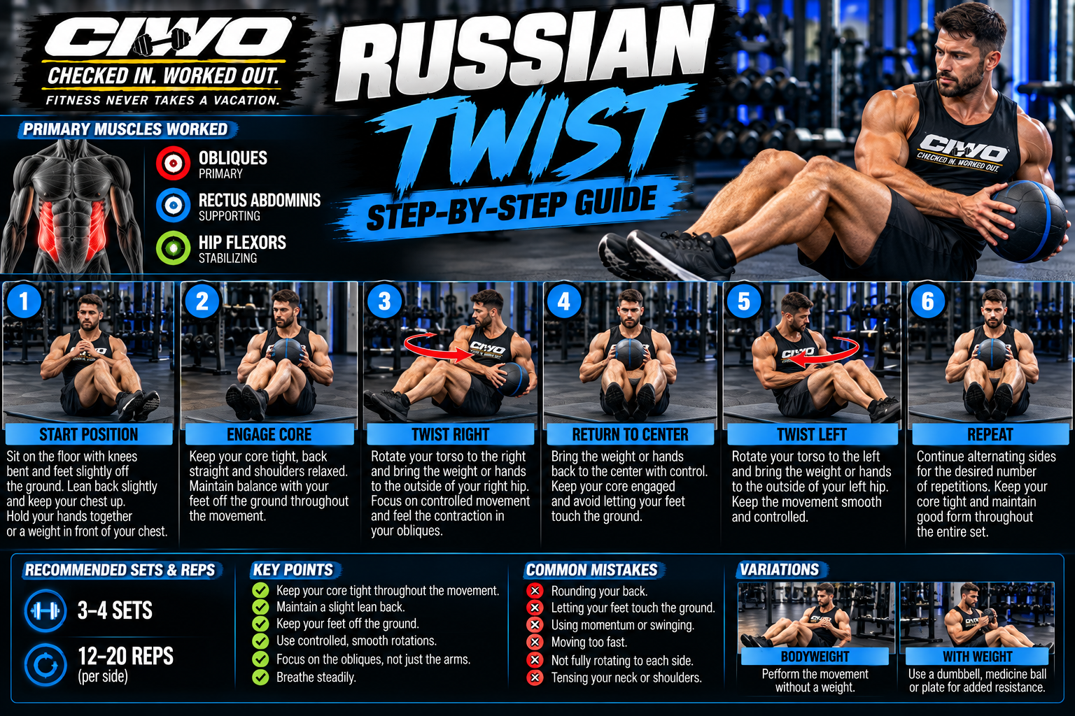 Russian Twist: Step-by-Step Guide to Proper Form